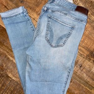 Light blue Hollister distressed jeans